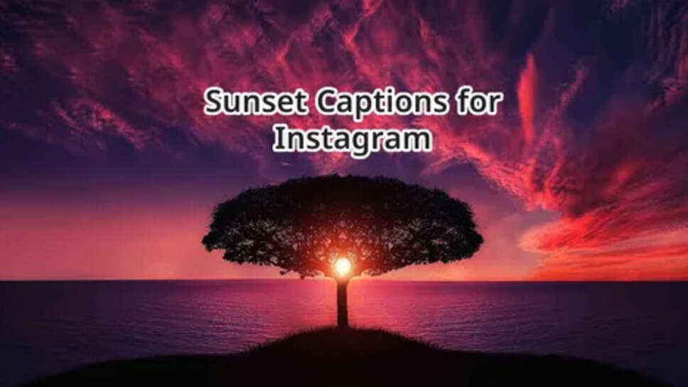Sunset Captions for Instagram