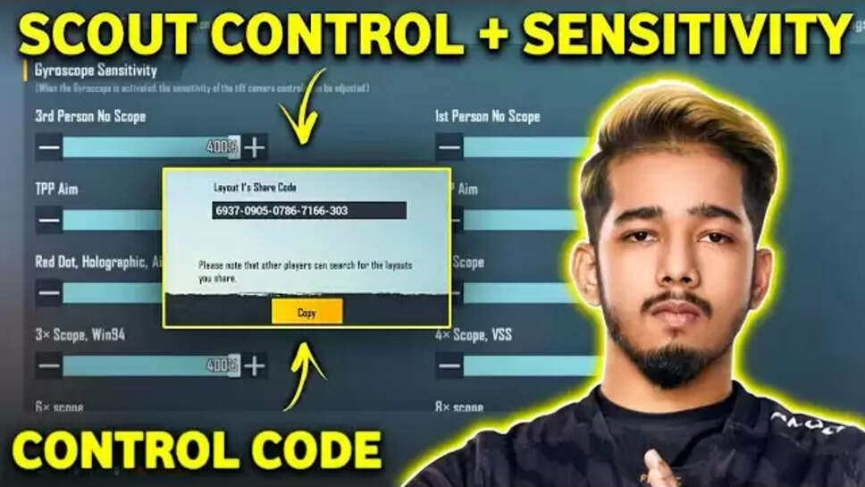 Scouts' BGMI ID Controls and Sensitivity Code