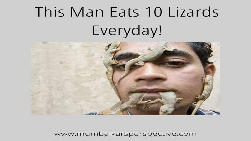 This Man Eats 10 Lizards Everyday!