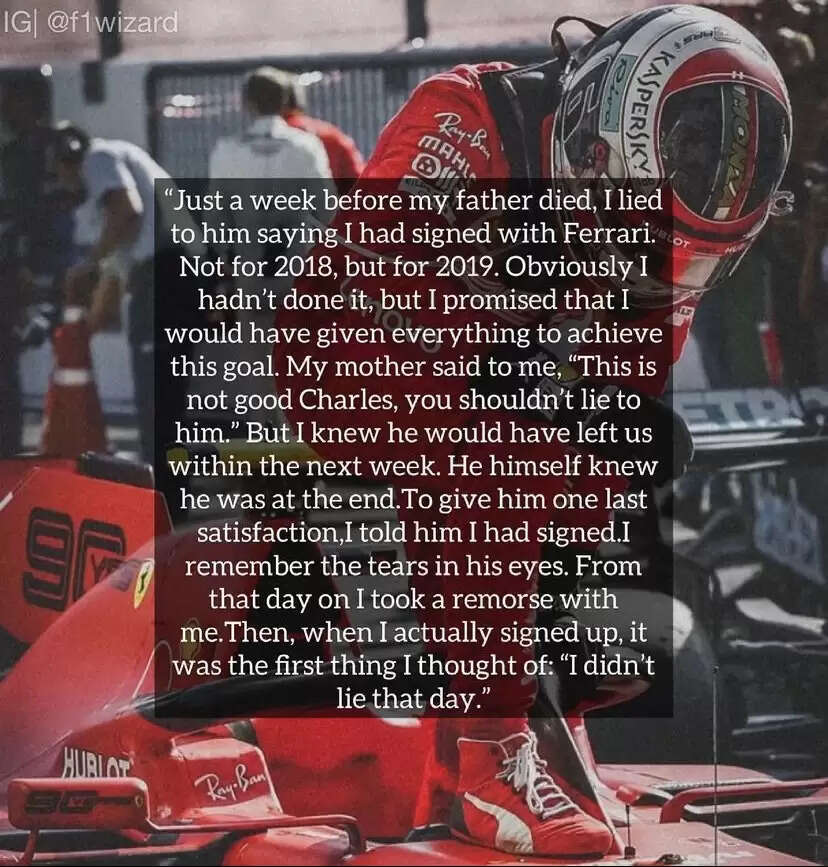 Know How Charles Leclerc Once Loss of His Father