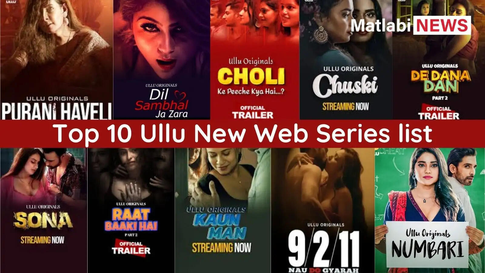 Top 10 Hot Ullu Web Series To Watch In 2025