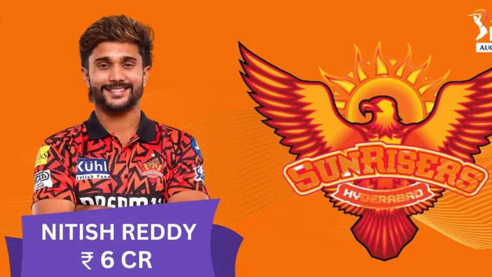 Nitish Kumar Reddy Cleared To Play For Sunrisers Hyderabad In IPL 2025