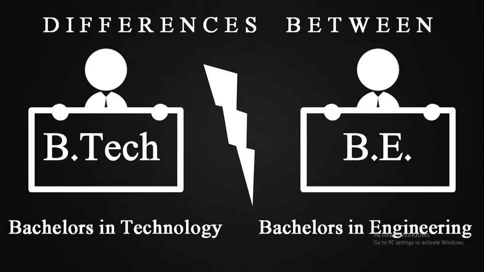 Difference Between B.E & B.Tech Explained
