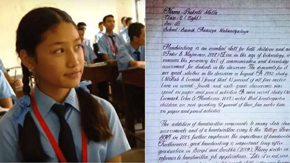 This Girl From Nepal Has The Best, Neatest Handwriting In The World